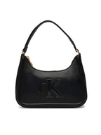 Torebki damskie - Calvin Klein Torebka Bold Ck Small Shoulder Bag LV04F3230G Czarny - miniaturka - grafika 1
