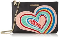 Torebki damskie - Love Moschino Damska torba na ramię, Borsa A Spalla, czarna, rozmiar uniwersalny - miniaturka - grafika 1
