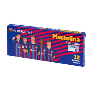 ASTRA art-pap, Plastelina szkolna FC Barcelona 2023, 12 kolorów - Masy plastyczne - miniaturka - grafika 1