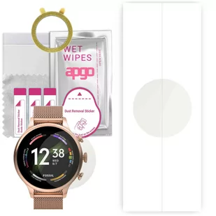 1x Folia hydrożelowa MATOWA do Fossil Gen 6 (42mm) - apgo Smartwatch Hydrogel MATTE Protection Ochrona na ekran smartwatcha - Akcesoria do smartwatchy - miniaturka - grafika 1