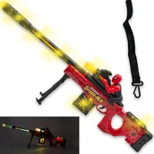 Zabawki militarne - Pistolet karabin zabawka spider man duży mega efekty światło dźwięk - miniaturka - grafika 1