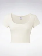 Koszulki i topy damskie - REEBOK - KOSZULKA DAMSKA CL WDE JERSEY TOP HS0362 Biała - miniaturka - grafika 1
