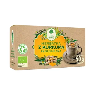Dary Natury HERBATKA Z KURKUMĄ BIO (25 x 2 g) - - Herbata - miniaturka - grafika 3