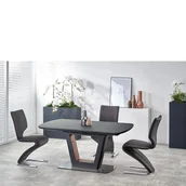 Stoły - Stół Rozkładany 160-200 x 90 x 76 Bilotti Antracyt Mat / Orzech Halmar - miniaturka - grafika 1