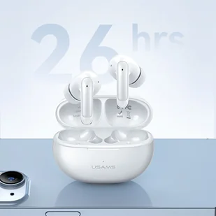USAMS Słuchawki Bluetooth 5.3 TWS X-Don Series Dual mic ENC bezprzewodowe biały/white BHUXD02 (USAMS-XD18) - Słuchawki - miniaturka - grafika 12