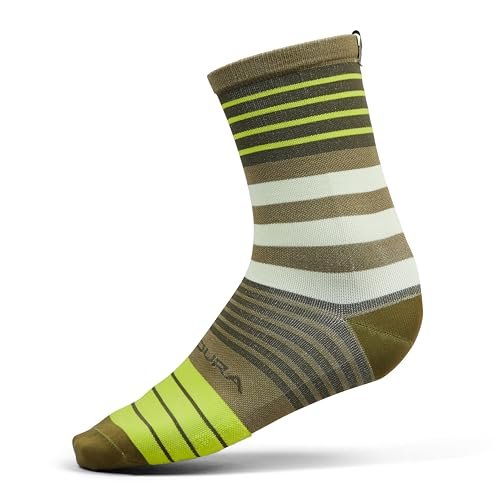 Endura Męskie skarpety rowerowe Block Socks, Tweed Green, S-M