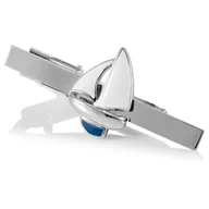 Spinki do mankietów i krawatów - Spinka do krawata Białe Żaglówki X2 T74 - miniaturka - grafika 1