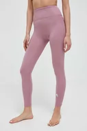 Legginsy - adidas Performance legginsy do jogi Essentials kolor różowy gładkie - miniaturka - grafika 1