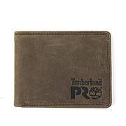 Portfele - Timberland PRO Męska cienka skóra RFID z okienkiem na dowód osobisty z tyłu portfela, Ciemnobrązowy/pullman, jeden rozmiar - miniaturka - grafika 1