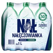 Woda - Nałęczowianka Naturalna woda mineralna gazowana 1l x 6 sztuk - miniaturka - grafika 1