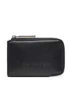 Portfele - Calvin Klein Portfel damski Embossed Logo Zip Cardholder K60K613157 Czarny - miniaturka - grafika 1