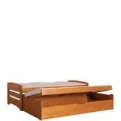 Łóżka dla dzieci i młodzieży - Łóżko Podwójne z Pojemnikiem 80 x 190 + 80 x 185 Bartek Dolmar Sosna Barwiona na Olchę - miniaturka - grafika 1