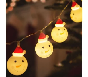 LED Łańcuch bożonarodzeniowy 10xLED/3xAA 1,1m ciepła biel - Oświetlenie świąteczne - miniaturka - grafika 1