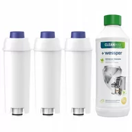 Akcesoria i części do ekspresów do kawy - 3X Filtr Wody + Odkamieniacz 500Ml Do Delonghi - miniaturka - grafika 1