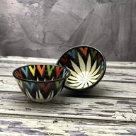 Kubki - Czarka ceramiczna ręcznie zdobiona „Kalejdoskop myśli” 200ml - miniaturka - grafika 1