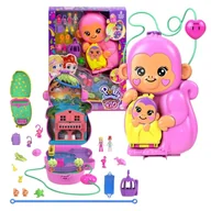 Akcesoria dla lalek - Polly Pocket Kompaktowa Małpka Torebka Pudełko Z Akcesoriami Niespodzianka - miniaturka - grafika 1