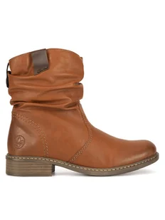 Rieker Botki Z4180-22 Brązowy - Botki damskie - miniaturka - grafika 1