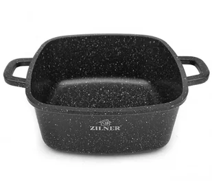 GARNEK z POWŁOKĄ MARMUROWĄ 3.5L 22cm BRYTFANNA ZILNER ZL- 9009 - Brytfanny - miniaturka - grafika 7