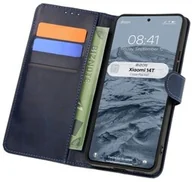 Etui i futerały do telefonów - Bizon Etui z klapką Case Pocket do Xiaomi 14T, granatowe - miniaturka - grafika 1