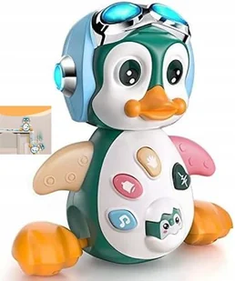 MUZYCZNY PINGWIN INTERAKTYWNY BEZPIECZNA ZABAWKA DLA NIEMOWLĄT - Maty edukacyjne - miniaturka - grafika 1