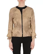 Kurtki damskie - 19V69 ITALIA Damska kurtka beżowa, kwiaty, S, beżowy, S - miniaturka - grafika 1