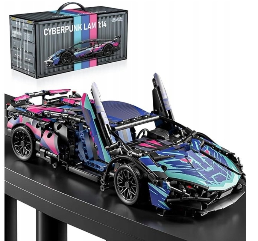 ZESTAW KLOCkÓW KONSTRUKCYJNYCH LAMBoRGHINI CYBERPUNK – 1280 EL