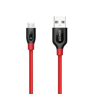 Kabel Anker Powerline+ 0.9m microUSB / USB 3.0 Czerwony - Kable USB - miniaturka - grafika 1