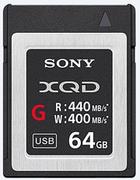 Czytniki kart pamięci - Sony Karta pamięci flash 64 GB XQD - seria G o wysokiej prędkości (odczyt 440 MB/s i zapis 400 MB/s) - QDG64E QDG64E - miniaturka - grafika 1