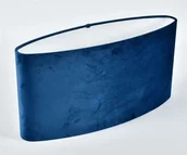 Oprawy, klosze i abażury - Abażur A50/15H25 Elipsa Plusz Niebieski - miniaturka - grafika 1