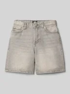 Spodnie i spodenki dla chłopców - Szorty jeansowe o kroju regular fit z 5 kieszeniami model ‘TONY’ - miniaturka - grafika 1