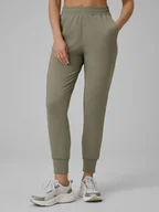Spodnie sportowe damskie - 4F Spodnie dresowe w kolorze khaki - miniaturka - grafika 1