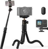 Selfie stick - Giętki Statyw Elastyczny Głowica Kijek Selfie Aparat Kamera Telefon + Pilot / KF09.152 - miniaturka - grafika 1