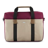 Torby na laptopy - Torba na laptopa HAMA Silvan 13.3 - 14.1 cali Burgundowo-beżowy - miniaturka - grafika 1