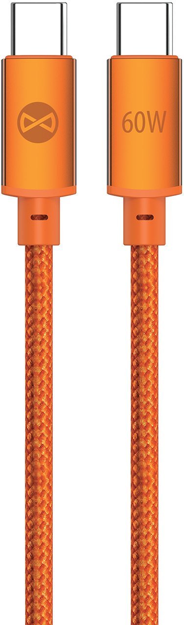 C2G Forever kabel Saffron USB-C - USB-C1,0 m 60W pomarańczowy GSM274049