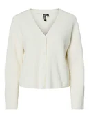 Swetry damskie - Pieces Kardigan "Pcora" w kolorze białym - miniaturka - grafika 1