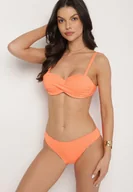 Stroje kąpielowe - Pomarańczowe Bikini Biustonosz Wiązany na Plecach 2 Pary Majtek Typu Figi Galarella - miniaturka - grafika 1
