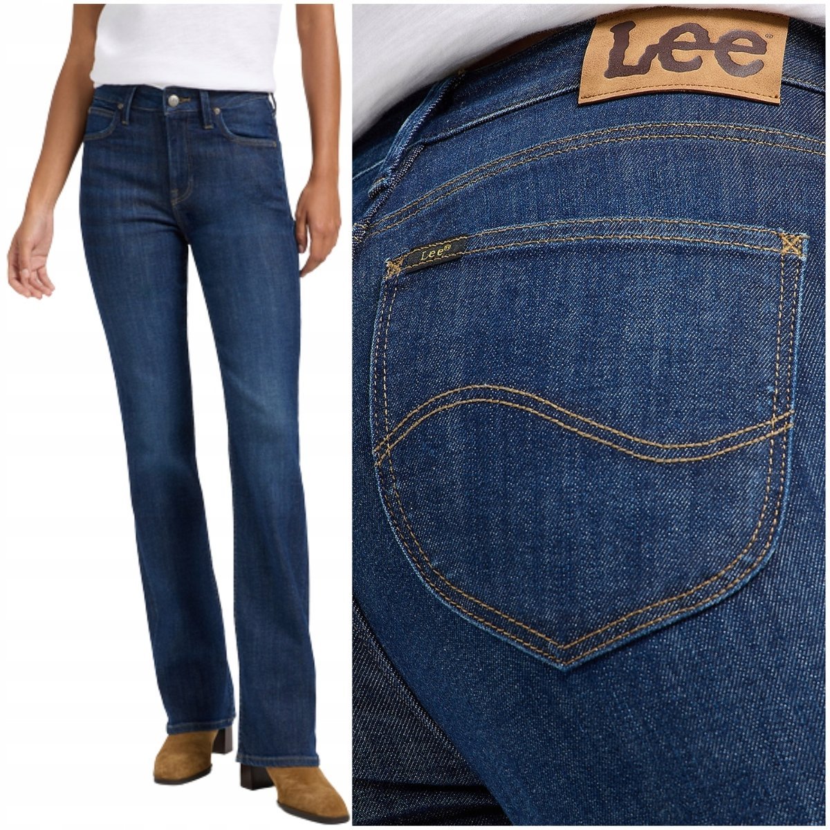 Lee BREESE BOOT bootcut Vision rozszerzane damskie spodnie jeansowe W25 L31