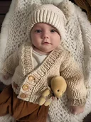 Swetry dla chłopców - Sweterek z misiem - miniaturka - grafika 1