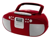 Radioodtwarzacze - Soundmaster SCD7800RO przenośny system stereo Analogowe i cyfrowe 3 W DAB+, FM Czerwony Odtwarzacz mp3 - miniaturka - grafika 1