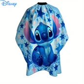 Peleryny fryzjerskie - TEMU Regulowany Peleryna Fryzjerska z Gwiazdami i Chmurkami w Kolorze Niebieskim - Zabawny Wzór, Akcesorium do Profesjonalnych Salonów, Odporna - miniaturka - grafika 1