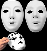 Zabawki kreatywne - Maska do własnego malowania - miniaturka - grafika 1