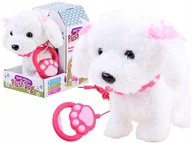 Zabawki interaktywne dla dzieci - Interaktywny Piesek Pies Chodzi Na Smyczy Szczeka - miniaturka - grafika 1