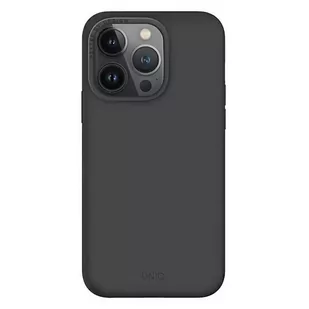 Uniq Etui etui Lino Hue do iPhone 14 Pro Max 6,7" Magclick Charging szary/charcoal grey - Etui i futerały do telefonów - miniaturka - grafika 2