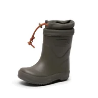 Kalosze damskie - Bisgaard Chłopięce kalosze termiczne, gumowe, brązowe, syntetyczne, oliwkowy, 29 EU - miniaturka - grafika 1
