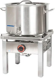 Taboret gazowy 7kw Egaz + garnek 32 l z kranem zestaw - Piece, kotły  i płyty grzejne gastronomiczne - miniaturka - grafika 1