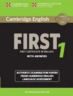 Cambridge English First 1 for Revised Exam from 2015 Student's Book with Answers - Cambridge University Press - Materiały pomocnicze dla uczniów - miniaturka - grafika 2