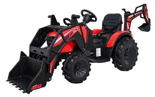 Pojazd Traktor Z Przyczepą 720-T Czerwony - Pojazdy elektryczne dla dzieci - miniaturka - grafika 1