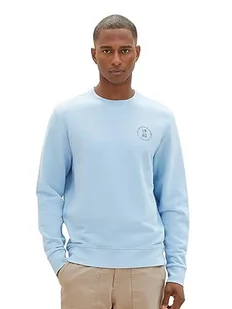 TOM TAILOR Bluza męska, 32245 – Washed Out Middle Blue, XXL - Bluzy męskie - miniaturka - grafika 1