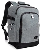 Plecaki - Wytrzymały Plecak Podróżny Do Samolotu WIZZAIR RGL PL17 SZARY 40 x 30 x 20 [cm] - miniaturka - grafika 1