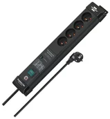 Listwy zasilające - Brennenstuhl premium-line 4gn, 3m czarna 60.000a 002182060000 - miniaturka - grafika 1